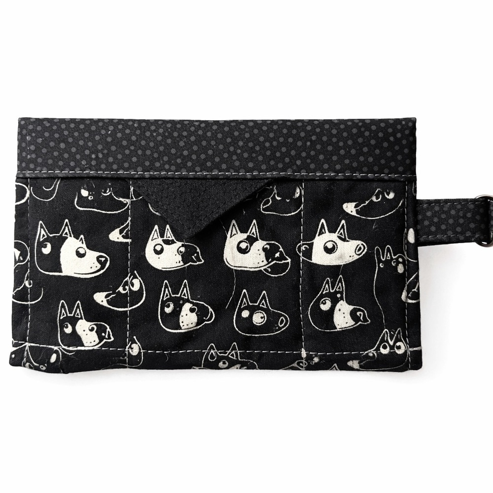 Snap frame  Dog Print Wallet